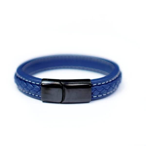 11a PULSERA CUERO DINAMO AZUL
