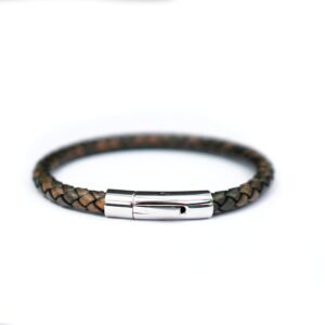 PULSERA CUERO LIAM  CAFÉ