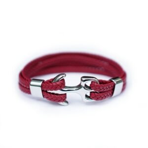 PULSERA ANCLA ROJA