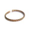 GOLD BRAID – PULSERA DE ACERO TRENZADO DORADA
