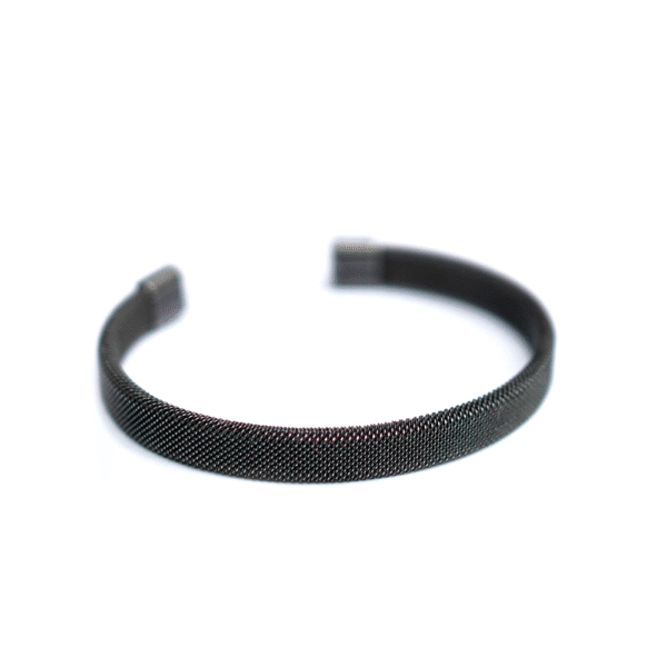 MESH BLACK – PULSERA DE ACERO INOXIDABLE