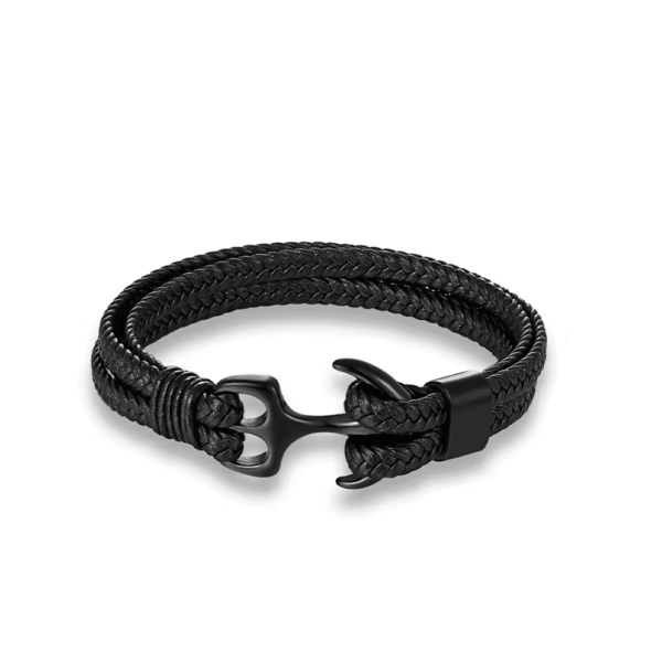 41 PULSERA ANCLA NEGRA