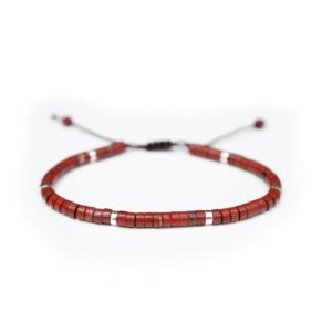 PULSERA HEISHI JASPER ROJO