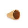 11-2 TIGER EYE GOLD – ANILLO DE ACERO DORADO CON PIEDRA OJO DE TIGRE