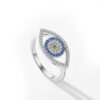 ANILLO OJO TURCO PLATA 925