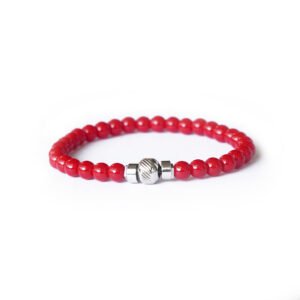 PULSERA VITAL FORCE - ÁGATA ROJA