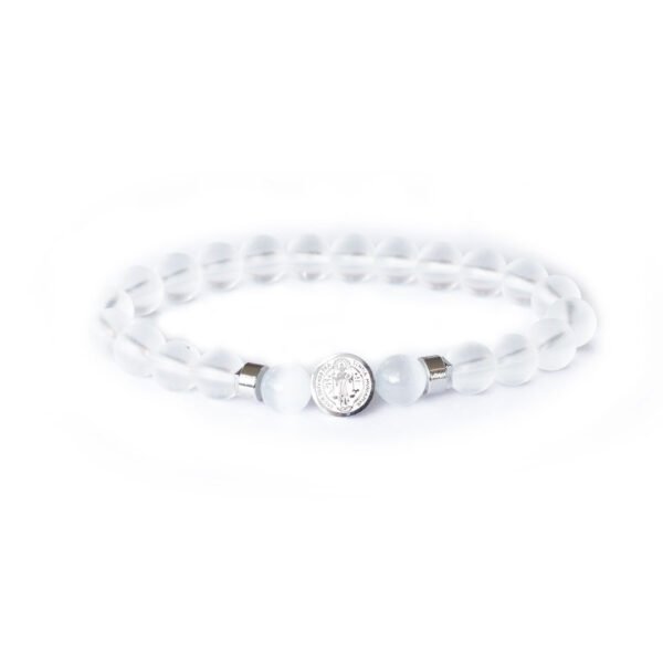 137 PULSERA AURA LIGHT - OJO DE GATO Y CUARZO MATE