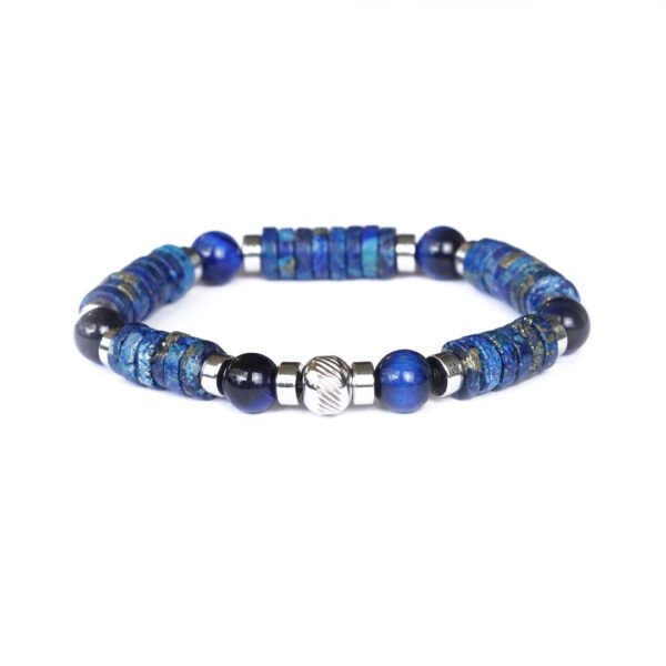 PULSERA IMPERIAL BLUE - JASPER IMPERIAL Y OJO DE TIGRE