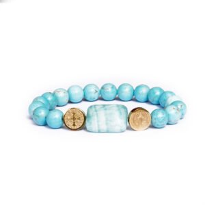 PULSERA AMAZON SKY (AMAZONITA Y TURQUESA)