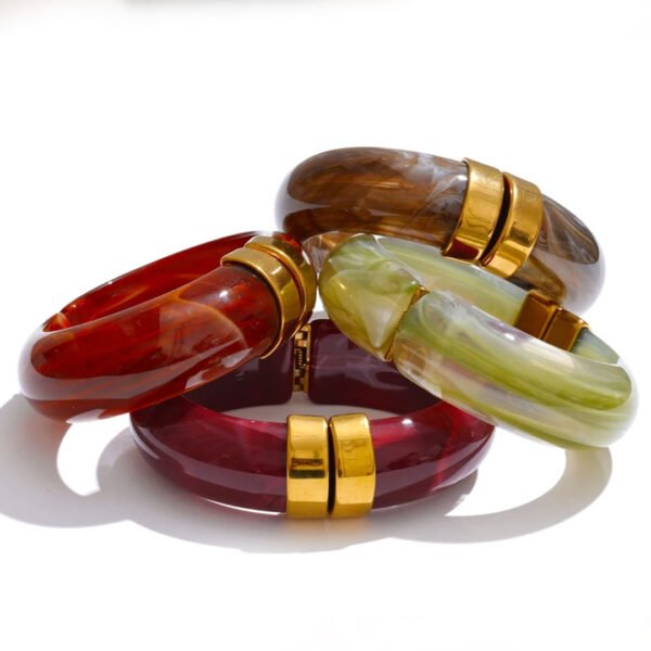 AMBER FLAME BANGLE
