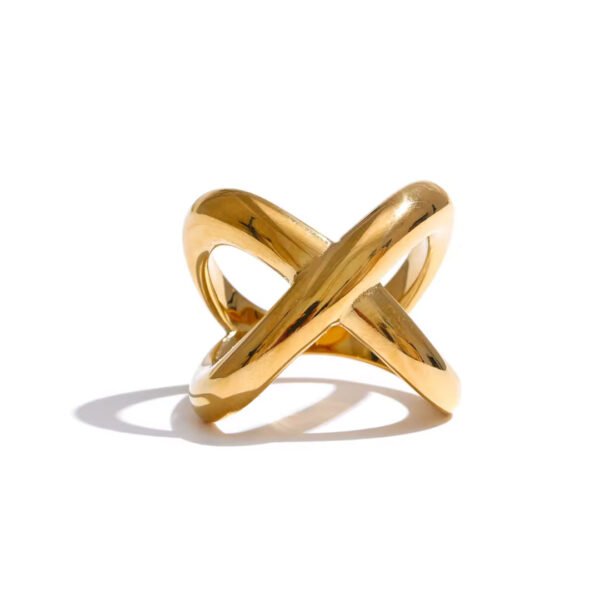 ANILLO GOLDEN INFINITY CROSS