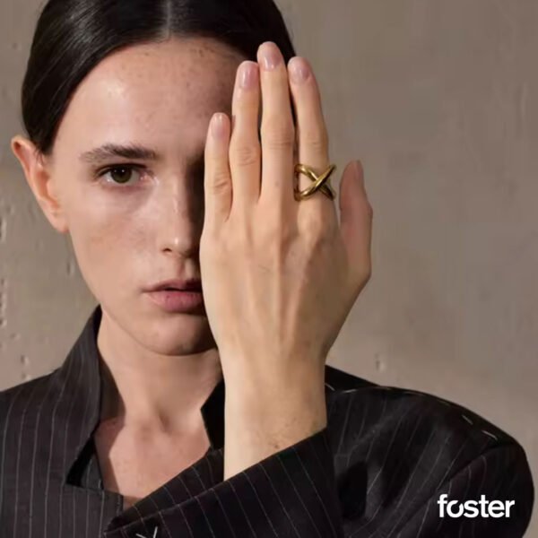 ANILLO GOLDEN INFINITY CROSS