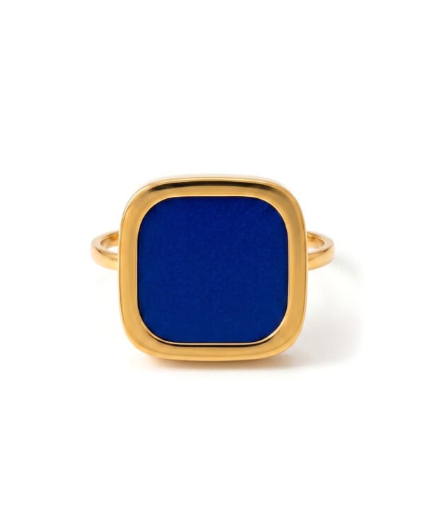 ANILLO AURA NAVY - MINIMAL GOLD