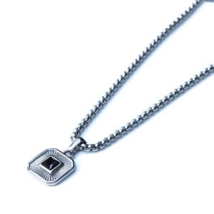 CADENA ZIRCONIA NEGRA