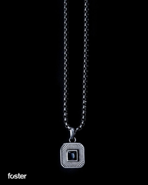 CADENA ZIRCONIA NEGRA