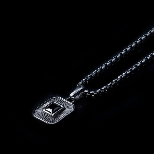 CADENA ZIRCONIA NEGRA