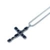 CADENA CRUZ IMPERIAL ZIRCONIA NEGRA