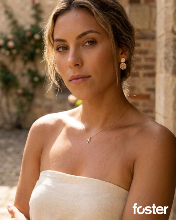 CADENA CRUZ MINIMAL GOLD