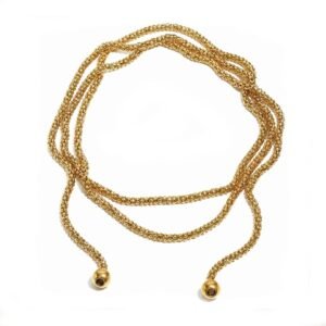 AURA LARIAT – COLLAR AJUSTABLE DORADO