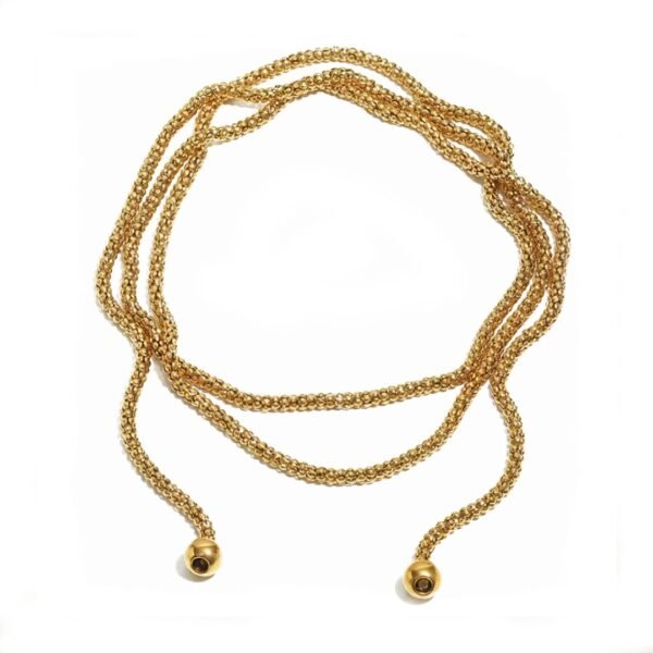 AURA LARIAT – COLLAR AJUSTABLE DORADO