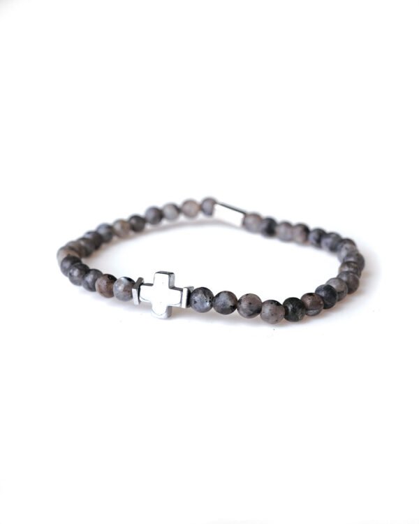 LABRADORITE CROSS BRACELET