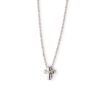 363 CADENA CRUZ MINIMAL SILVER