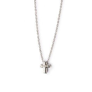 CADENA CRUZ MINIMAL SILVER