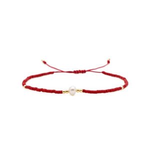 PULSERA RED PEARL
