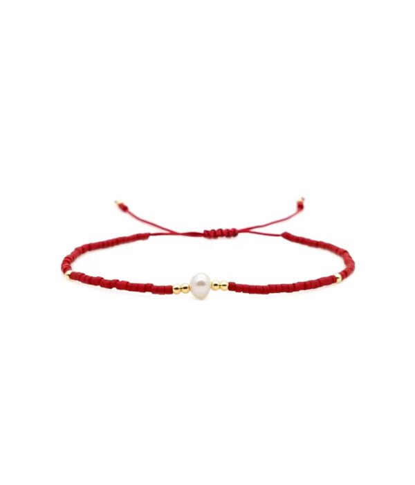 PULSERA RED PEARL
