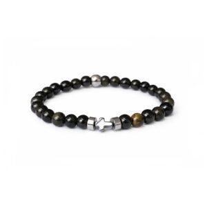 OBSIDIAN FAITH BRACELET
