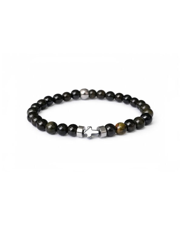 OBSIDIAN FAITH BRACELET