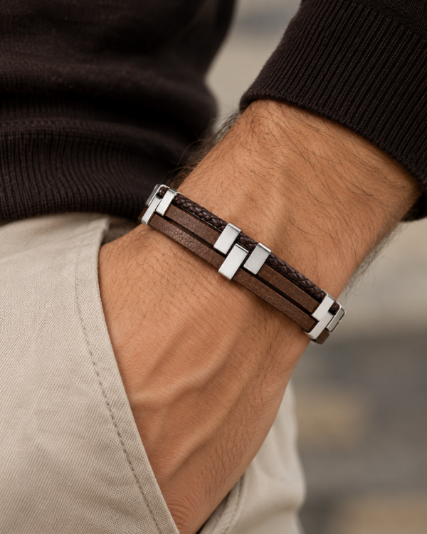 BROWN STEEL BRACELET