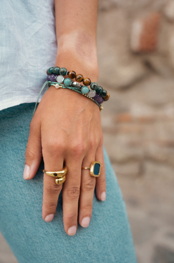 SCULPT GOLD RING